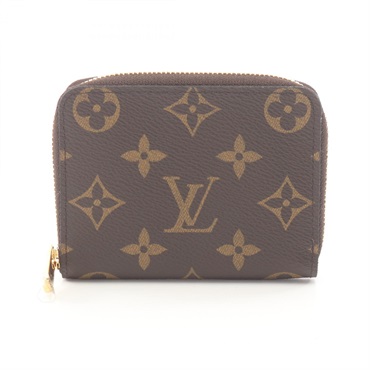 LOUIS VUITTON Zippy coin purse compact wallet M60067 Monogram Brown Used Women
