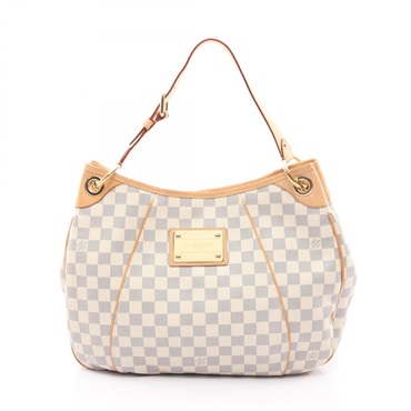 LOUIS VUITTON Galliera PM Shoulder Bag N55215 Damier Azur leather White Used LV
