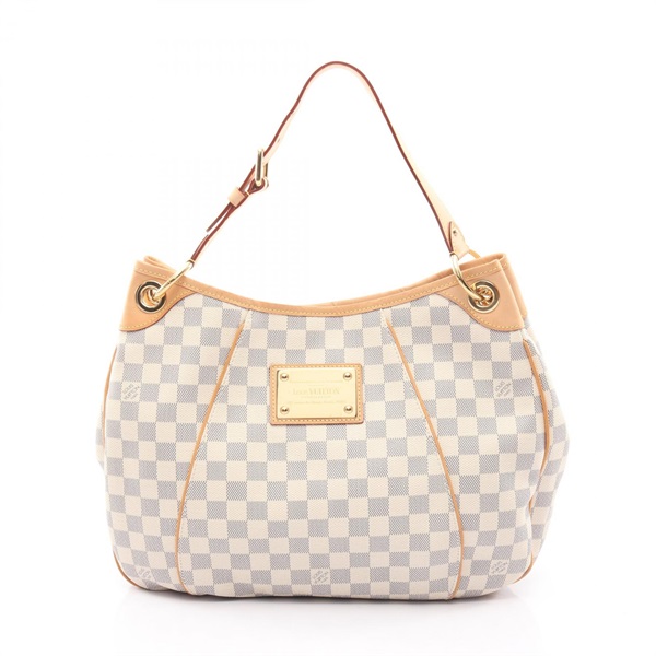 LOUIS VUITTON Galliera PM Shoulder Bag N55215 Damier Azur leather White Used LV