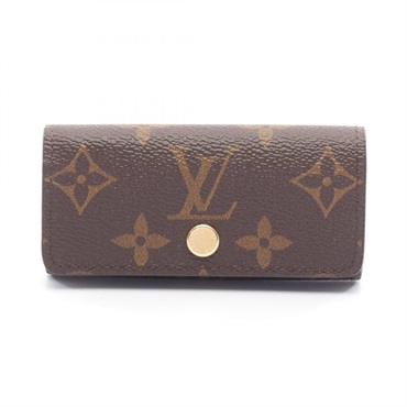 LOUIS VUITTON Multi cle s4 key holder case M69517 Monogram PVC Brown Used Women