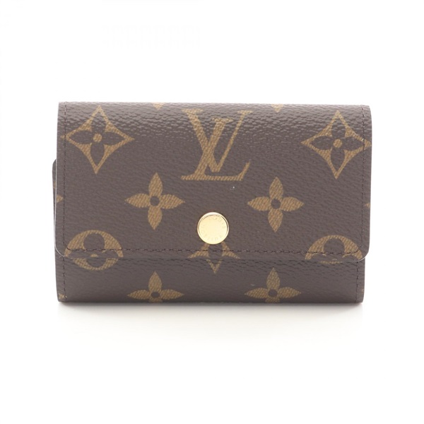 LOUIS VUITTON Multi cles 6 key holder case M62630 Monogram PVC Brown Used unisex