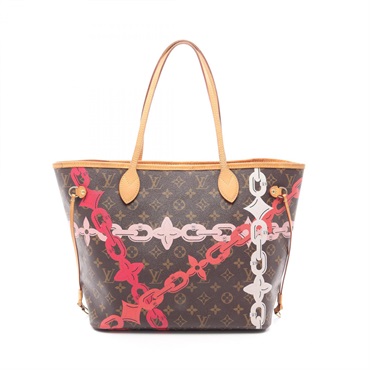 LOUIS VUITTON Neverfull MM Shoulder Tote Bag M41991 Monogram Bay Brown Used LV