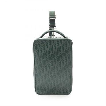 Dior World Tour Oblique Sling Bag crossbody 1ESME143CLP leather Green Used mens