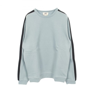 HERMES Run H Sweat shirts Tops cotton Blue Used mens size XL