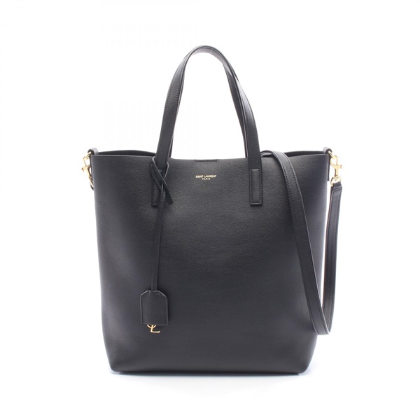 SAINT LAURENT PARIS SHOPPING TOY 2Way Handbag 600307 CSV0J leather Black Used