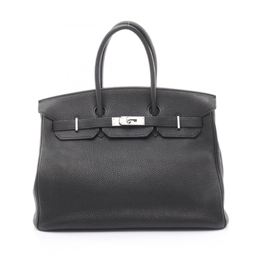 HERMES Birkin 35 Handbag Togo leather leather Black Used Women SHW H