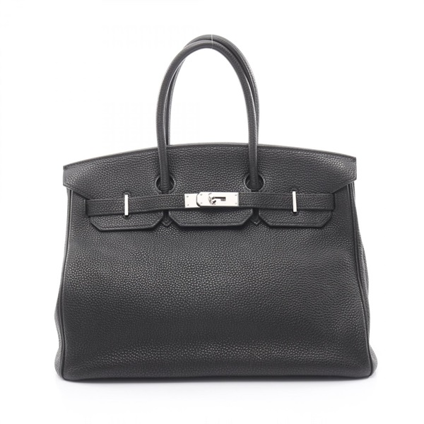 HERMES Birkin 35 Handbag Togo leather leather Black Used Women SHW H