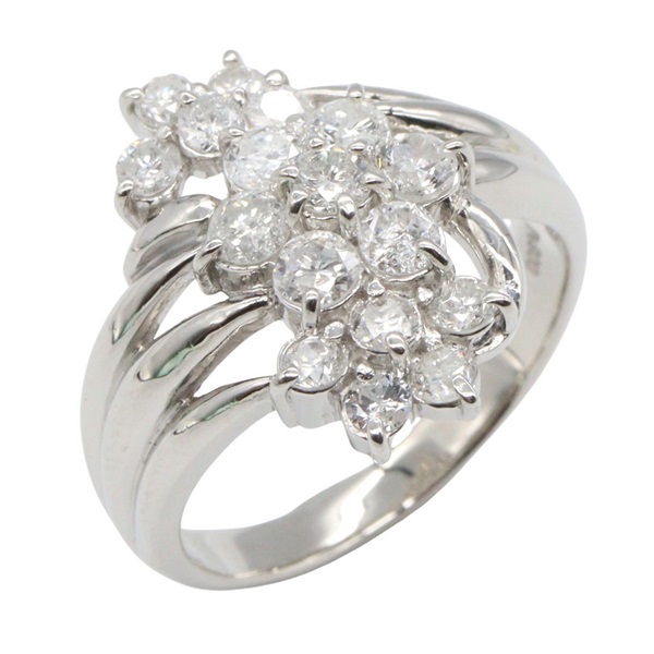 JEWELRY Diamond Ring Pt900 Platinum Used Women US size