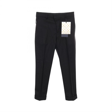 LOUIS VUITTON Tapered Pants #36 RM211Q wool cashmere Black Used Women