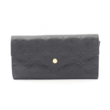 LOUIS VUITTON Portefeuille Curies Bifoldpurse M60287 Monogram empreinte Navy LV