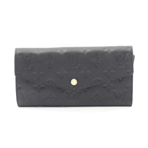 LOUIS VUITTON Portefeuille Curies Bifoldpurse M60287 Monogram empreinte Navy LV