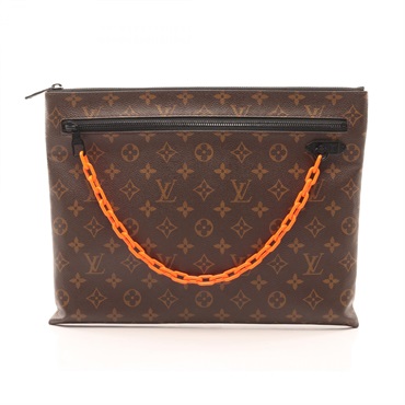 LOUIS VUITTON Pochette A4 Business Clutch Bag M44484 Monogram Solar Ray Used LV