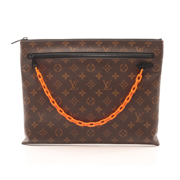 LOUIS VUITTON Pochette A4 Business Clutch Bag M44484 Monogram Solar Ray Used LV