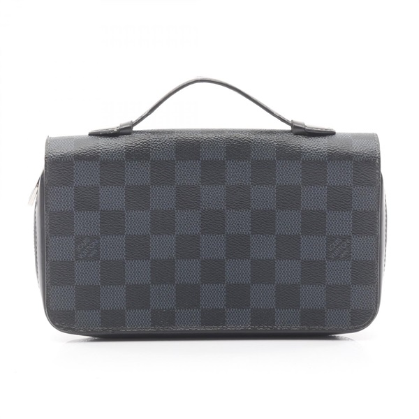 LOUIS VUITTON Zippy XL Around long wallet N41503 Damier Graphite leather black