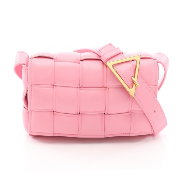 BOTTEGA VENETA Padded Cassette Small Crossbody Shoulder Bag 717506 leather Pink