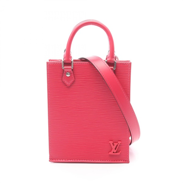 LOUIS VUITTON Petit Sac Plat crossbody Handbag M80168 Epi Rose Pondichery LV