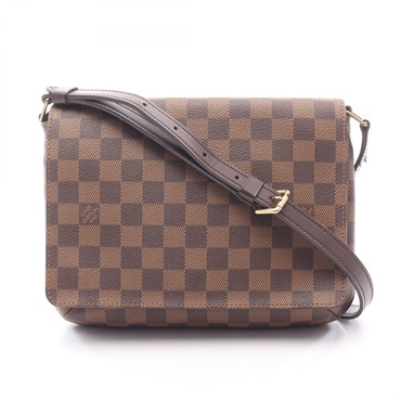 LOUIS VUITTON Musette Tango short strap Shoulder Bag N51255 Damier leather Ebene