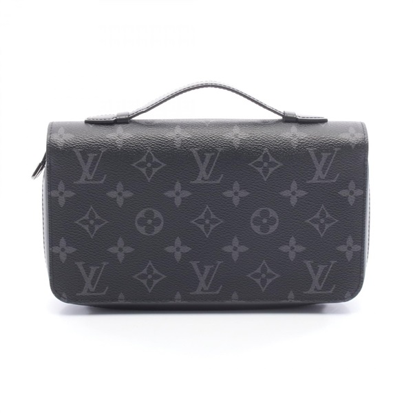 LOUIS VUITTON Zippy XL long wallet M61698 Monogram eclipse Black Used mens LV