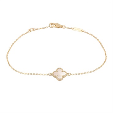 Van Cleef & Arpels Sweet Alhambra Bracelet 18KYG Gold Mother of pearl White used
