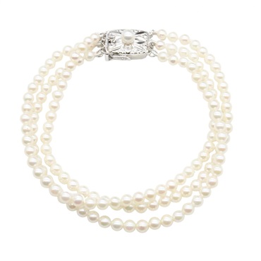 MIKIMOTO Baby Pearl Bracelet Silver925 White Used Women 15.5㎝