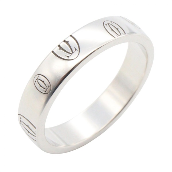 CARTIER Happy Birthday Ring 18KWG White Gold Used Women US size #5.75 #52