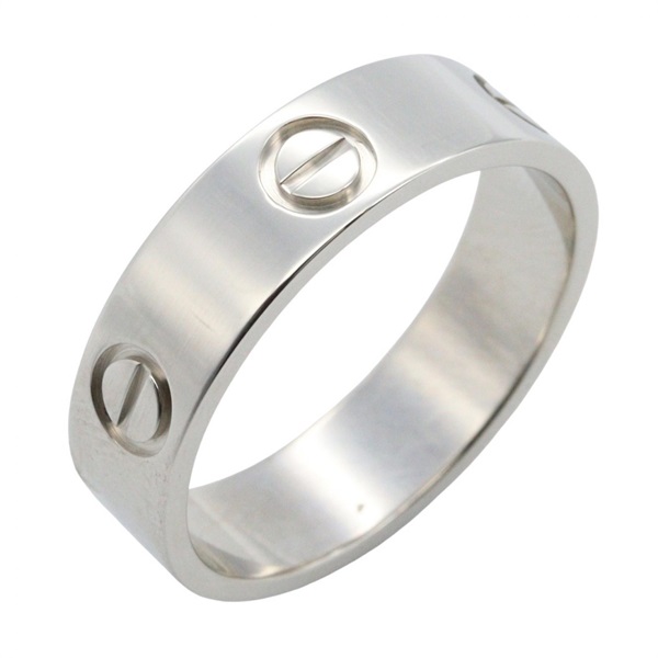 CARTIER Love Ring Pt950 Platinum Used Women US size #8.25 #58