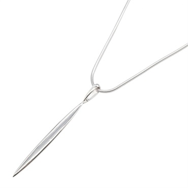 TIFFANY＆CO Feather Necklace Pendant 51cm 18KWG White Gold Used