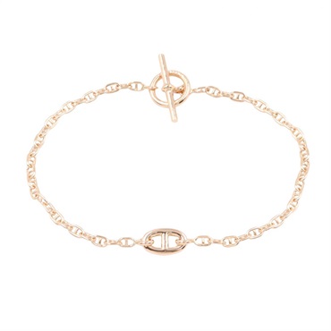 HERMES New Farandole TPM Bracelet H119450B 00ST 18KRG Pink Rose Gold Used Women