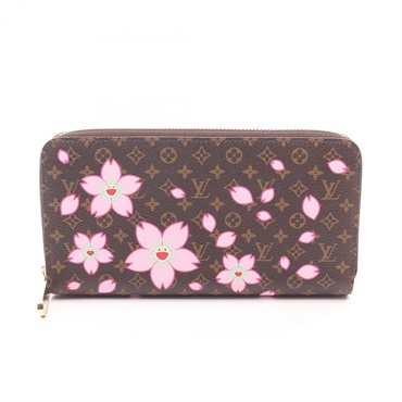 LOUIS VUITTON LV TM Zippy Wallet Around long purse M13433 Monogra Cherry Blossom
