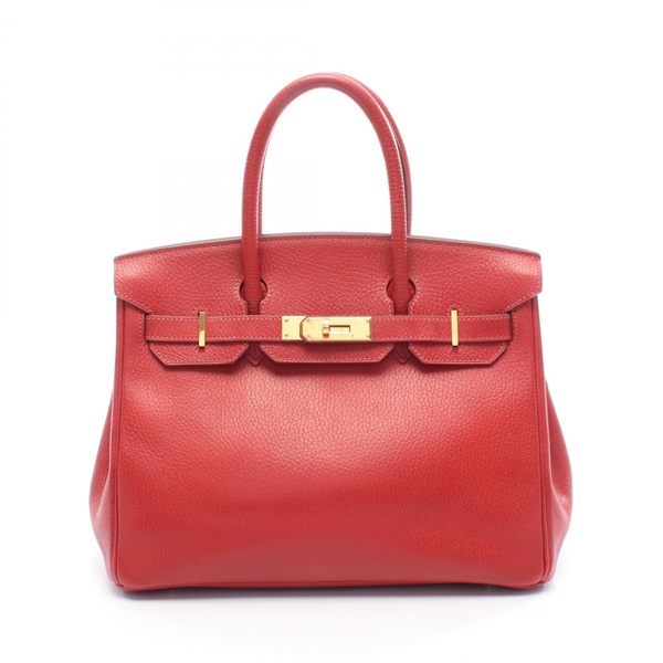HERMES Birkin 30 Handbag G Ardennes leather leather Rouge vif Used GHW
