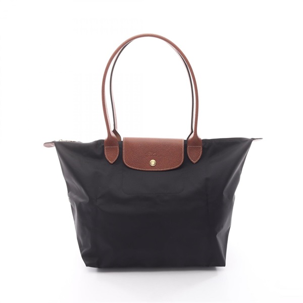 Longchamp Le Pliage Original L Tote Bag L18990890 canvas leather Black Brown NEW