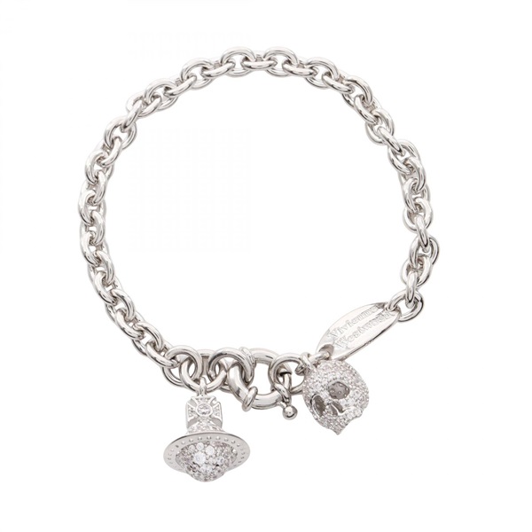 Vivienne Westwood CIRCE Bracelet 2 Stainless Steel Rhinestone NEW Women