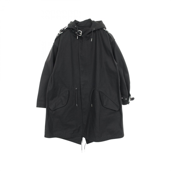CELINE × CHRISTIAN MARCLAY Mod coat Hoodie cotton Black Used Women size 34