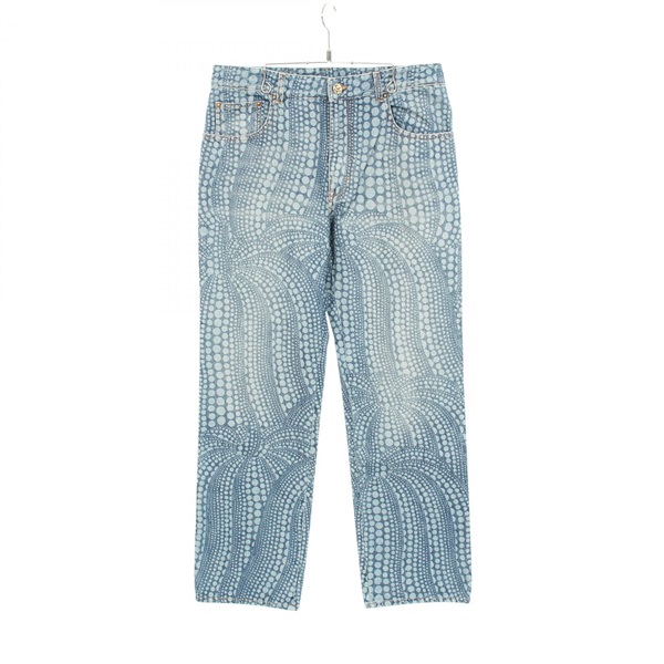 LOUIS VUITTON LV x YK Allover Pumpkin Denim pants cotton Blue #32 Used mens