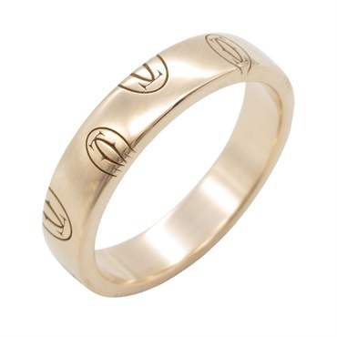 CARTIER Happy Birthday Ring 18KRG Pink Rose Gold Used Women US size#4.75 #49