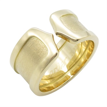 CARTIER C2 Ring 18KYG Yellow Gold Used US size #6.5 #53 Women