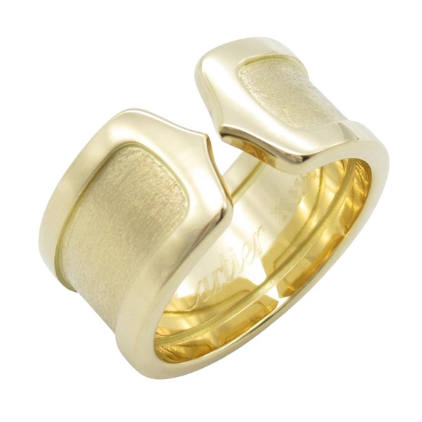 CARTIER C2 Ring 18KYG Yellow Gold Used US size #6.5 #53 Women