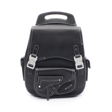 Christian Dior Gallop Maxi Backpack leather Black Used mens