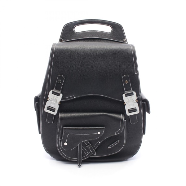 Christian Dior Gallop Maxi Backpack leather Black Used mens