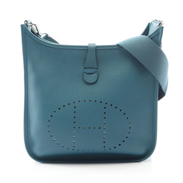 HERMES Evelyne 3 PM Shoulder crossbody Bag U Taurillon Clemence Colvert Used SHW