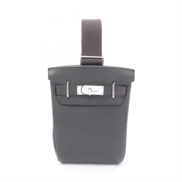 HERMES Kelly Hac a dos PM Waist bum shoulder bag B Togo leather gray SHW