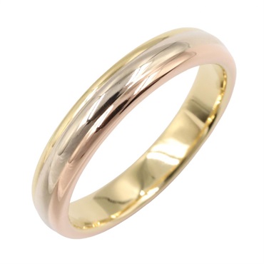 CARTIER Vendome ring #8 US size 18K YG PG WG Used