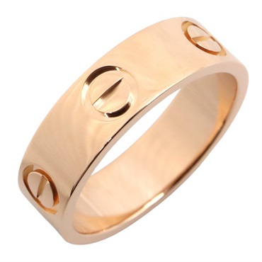 CARTIER Love Ring 18KRG Pink Rose Gold Used Women US size #5.5 #51
