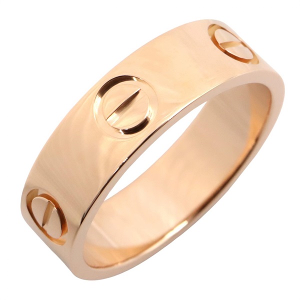 CARTIER Love Ring 18KRG Pink Rose Gold Used Women US size #5.5 #51