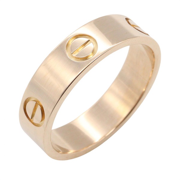 CARTIER Love Ring 18KPG Pink Rose Gold Used unisex US size 7.75 #57