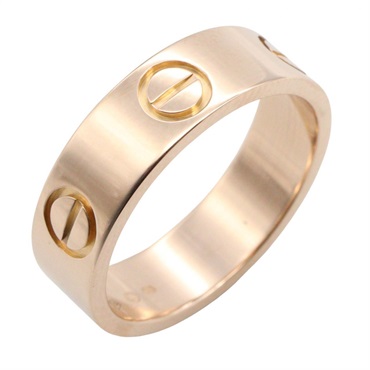 CARTIER Love Ring 18KPG Pink Rose Gold Used unisex US size 5 #50