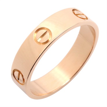 CARTIER Love ring #9.5 US size 18K Rose Gold Used