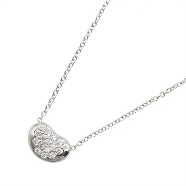 TIFFANY＆CO Bean Diamond Necklace Pt950 Platinum Used Women 40.5㎝