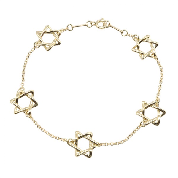 TIFFANY＆CO Star of David Bracelet 18KYG Yellow Gold Used Women