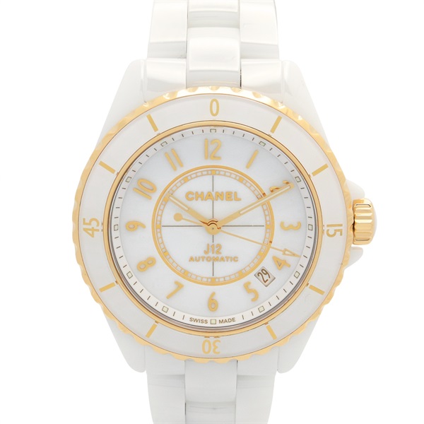 CHANEL J12 Caliber 12.1 Wrist Watch H9540 Automatic 18YG ceramic Used mens